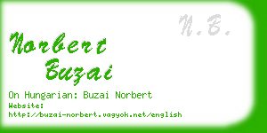 norbert buzai business card